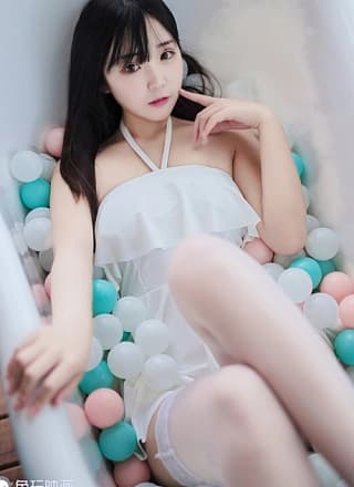 Cosplay 兔玩映画 御子的白裙