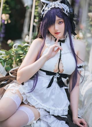 Cosplay 瓜希酱 碧蓝航线 奥古斯特女仆