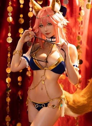 星之迟迟 Cosplay 玉藻前舞娘