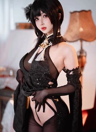 Rioko凉凉子 Cosplay 黑白镇海双人