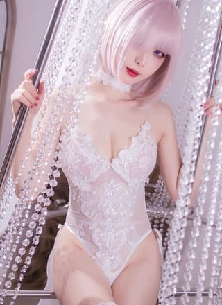 Cosplay 封疆疆 婚纱玛修 Wedding Dress