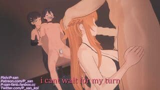 Asuna and Suguha NTR Blacked version