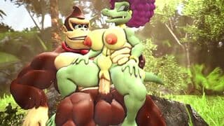 Donkey Kong and Kalypso Sex in The Forest