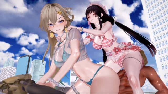 [Lynlynop] 琳奈和朽叶千咲的多人淫荡