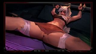 卡墙状态下狼耳颤抖乳房变大