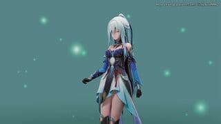 镜流胸部随着呼吸剧烈起落【MMD】