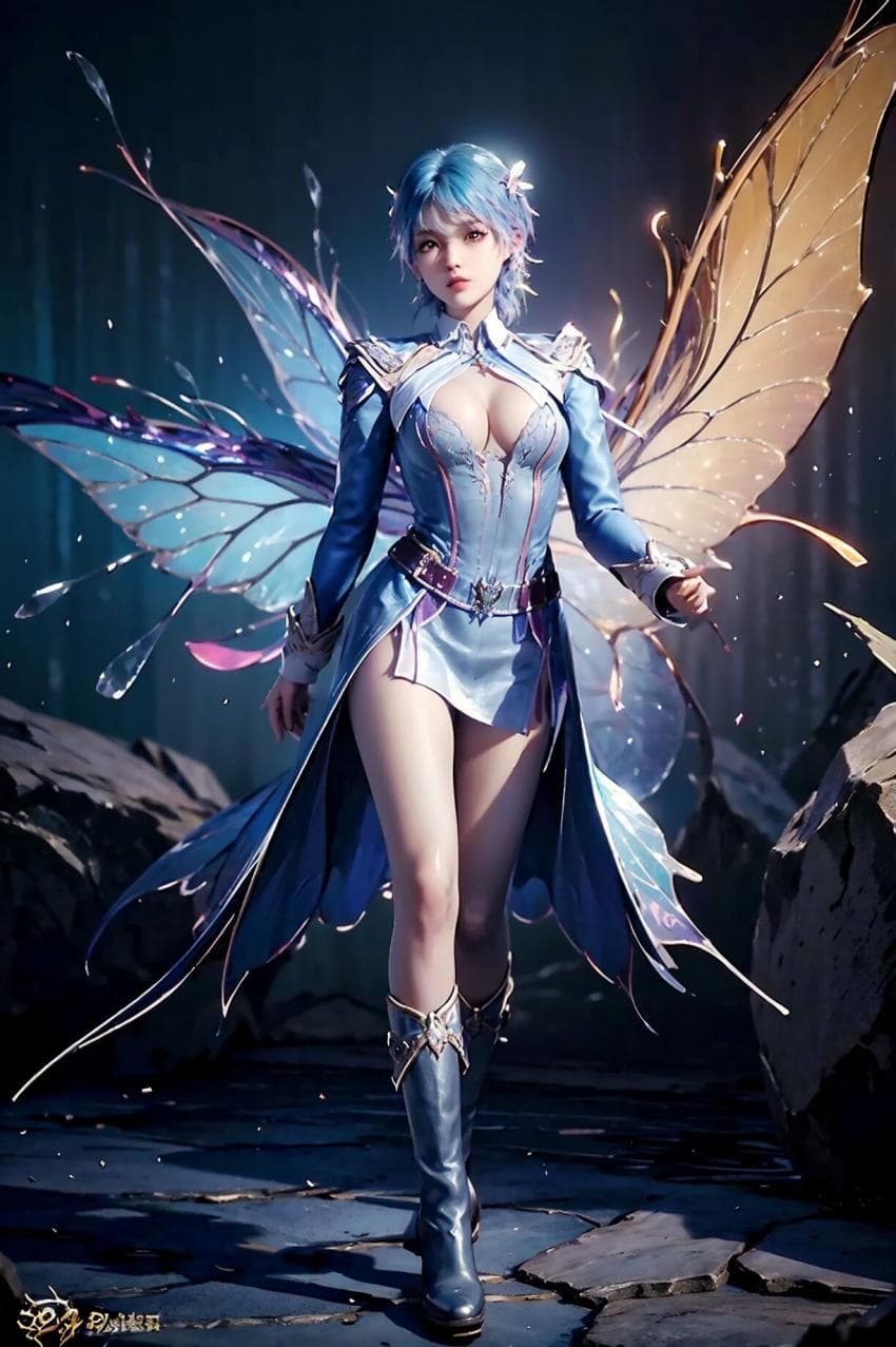 【AI绘画】斗罗大陆 王冬蝴蝶装