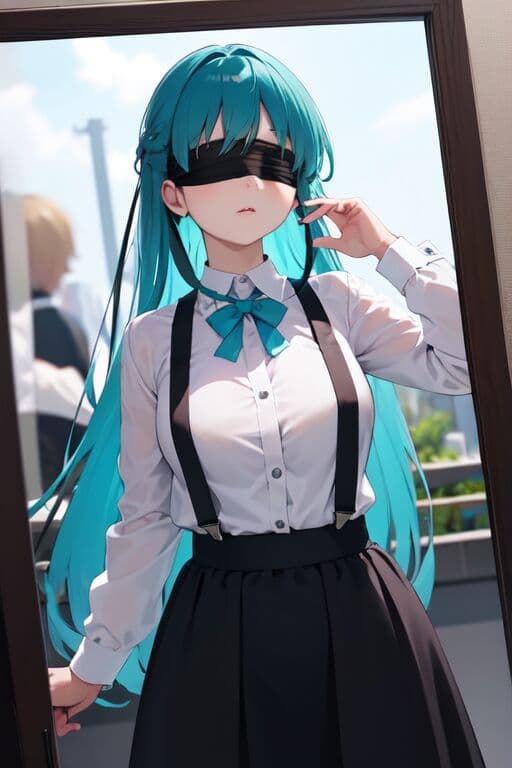 【AI绘画】站在清晨阳光下的女孩