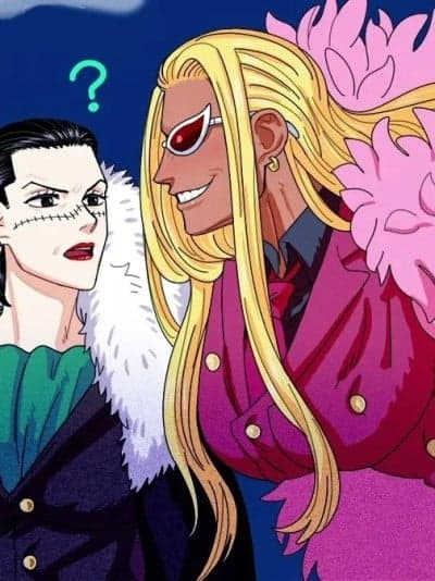 [mg_cls/白] ONE PIECE-DoflamingoxCrocodile yuri/shota by