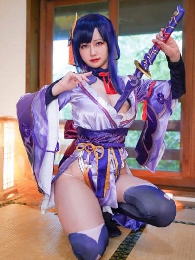 Arty Huang (Arty亚缇) cosplay Raiden Shogun – Genshin Impact 2 “83 photos”