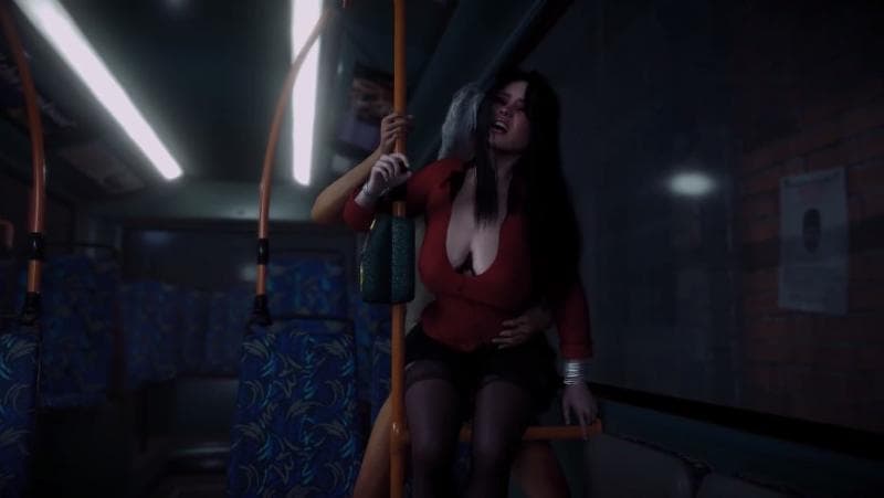深夜末班车人妻的无助