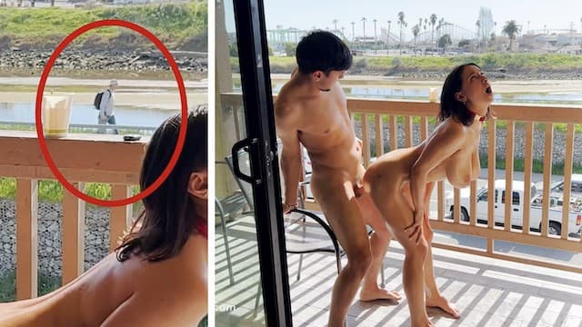 Hailey Rose and Max Fills - 穆斯林女孩在户外做爱被路人看到