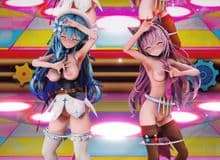 【MMD R-18】ラミこよでキスキツネ