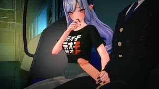薇薇安列车里被挤到角落悄悄抽送