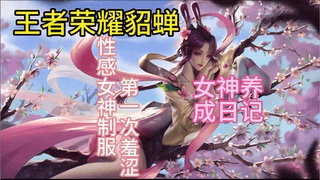 3D国漫王者荣耀貂蝉秘书装诱惑