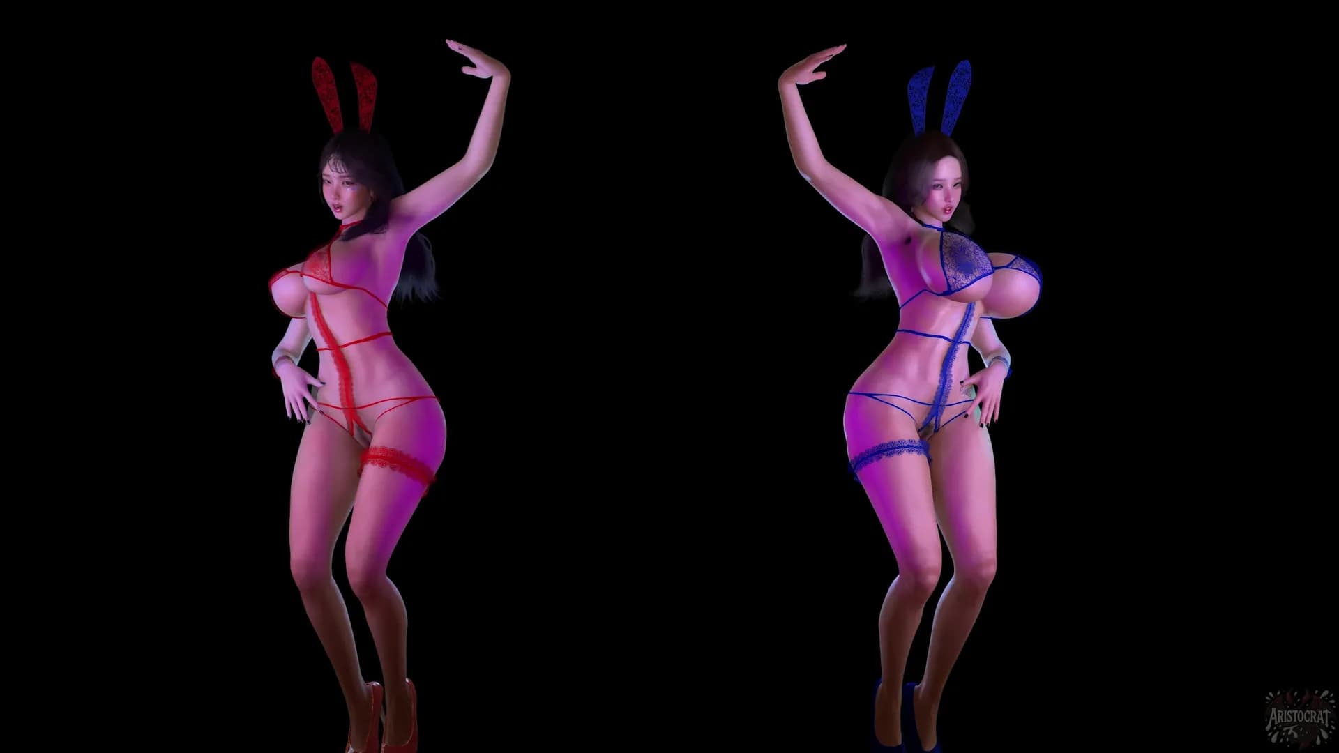 [VAM] [MMD] 舞步裙底湿痕贴近镜头