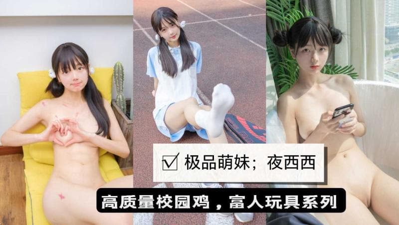 萌妹嫩模夜西西、私拍订制富人玩具