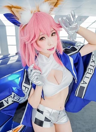 Cosplay ElyEE子 玉藻前赛车